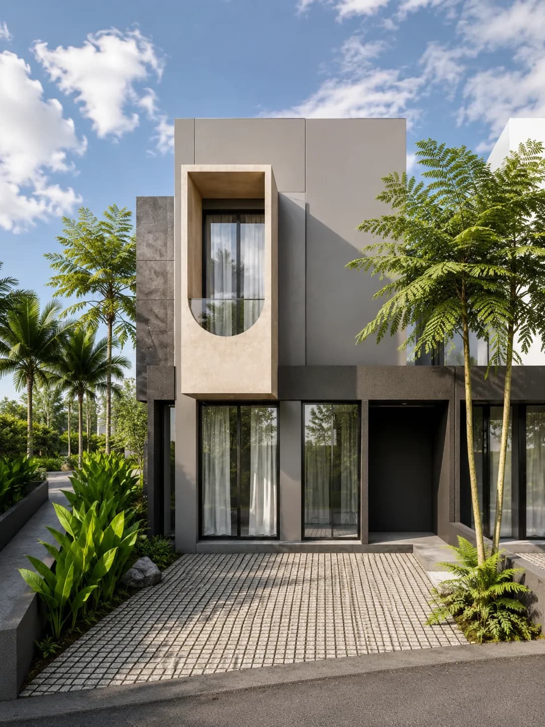 Fasad rumah Tipe Hook Tamaruma Sawangan